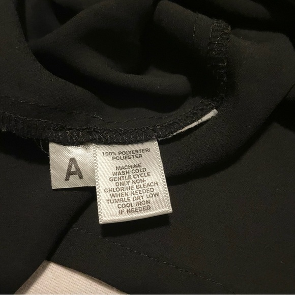 Loft Women's Black Sleeveless Chiffon Tank Top Blouse Dressy Size XS - Picture 8 of 14